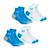 Lot de 4 paires de chaussettes mi-basses garçon essentiel Turquoise-blanc 1 - vertbaudet enfant 