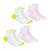 Lot de 4 paires de chaussettes basses fille essentiel Blanc-rose 1 - vertbaudet enfant 