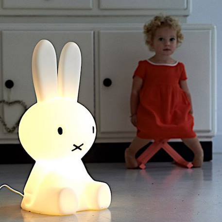 Lampe à poser lion première lampe (25 cm) Blanc+Jaune 3 - vertbaudet enfant 