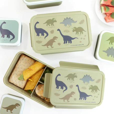 Lunch box dinosaures Vert, bleu, beige 6 - vertbaudet enfant 