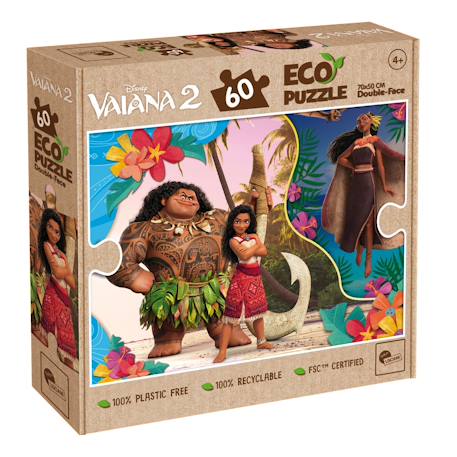 Eco-puzzle 60 pcs double face oceania MULTICOLORE 1 - vertbaudet enfant 