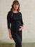 Robe tricot de grossesse et d'allaitement noir 1 - vertbaudet enfant 