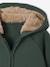 Cardigan bébé en molleton zippé à capuche doublée vert sapin 3 - vertbaudet enfant 