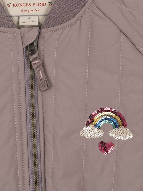Blouson matelassé motifs en sequins Juno Konges Sløjd lilas+rose nude 6 - vertbaudet enfant 