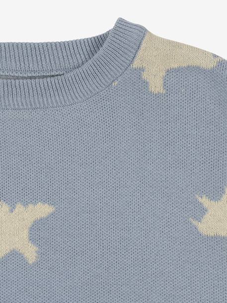 Pull motifs dinosaures KONGES SLOJD gris 3 - vertbaudet enfant 