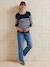 Pull marinière grossesse et allaitement ouvertures raglan marine 1 - vertbaudet enfant 
