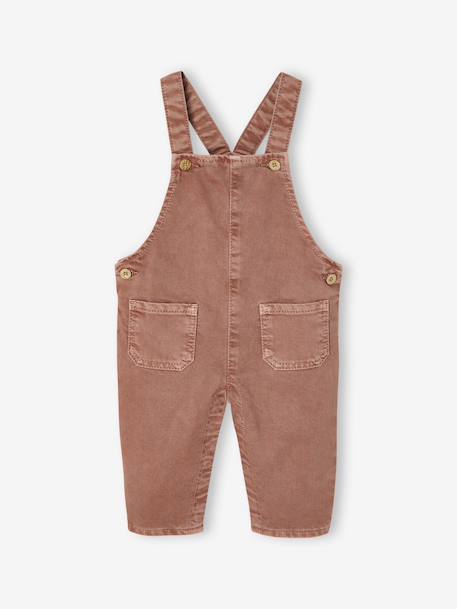 Salopette bébé en sergé pigment dye tomette 1 - vertbaudet enfant 