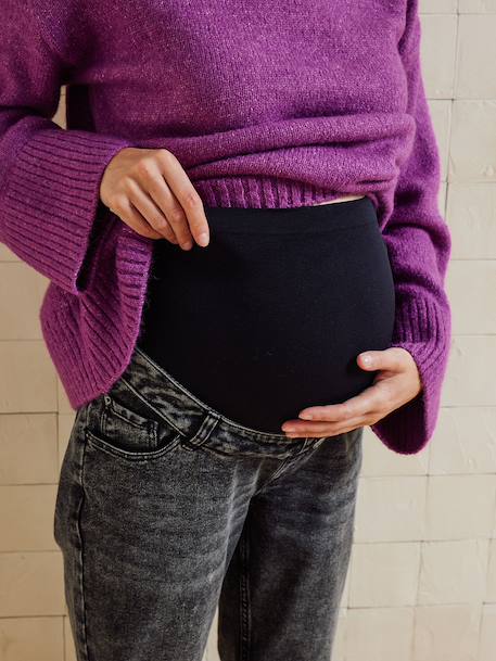 Jean de grossesse droit bandeau sans couture denim brut+denim gris+écru+stone 10 - vertbaudet enfant 