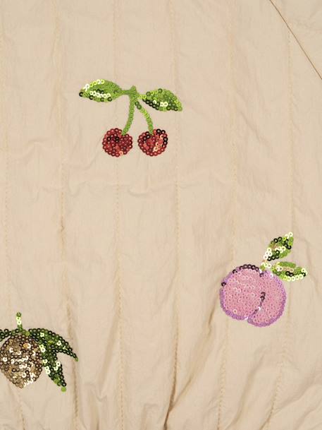 Blouson matelassé motifs en sequins Juno Konges Sløjd lilas+rose nude 12 - vertbaudet enfant 
