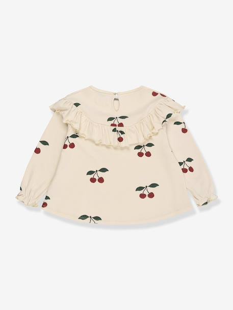 Fille-Chemise, blouse, tunique-Blouse à volants fille détails glitter