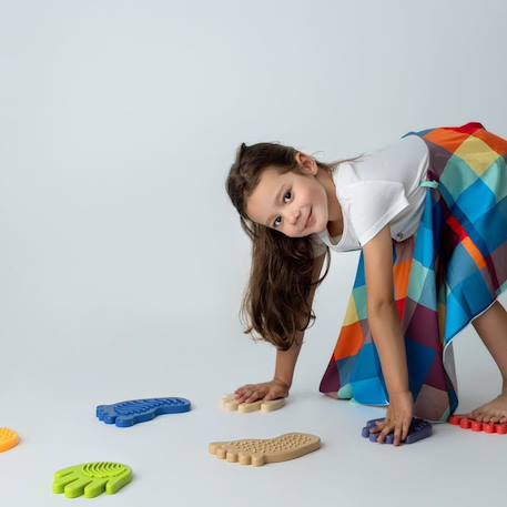 Jeu parcours sensoriel – chemin montessori empreintes pieds & mains Multicolore 3 - vertbaudet enfant 