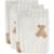 Gants de toilette teddy bear en gaze de coton (3 pcs) Teddy bear 1 - vertbaudet enfant 