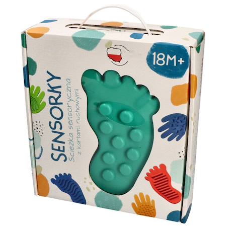 Jeu parcours sensoriel – chemin montessori empreintes pieds & mains Multicolore 1 - vertbaudet enfant 