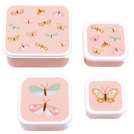 Lot de 4 boîtes à goûter Jaune+Kaki+Rose+Rose, rouge, violet+Vert de gris 13 - vertbaudet enfant 