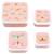 Lot de 4 boîtes à goûter Jaune+Kaki+Rose+Rose, rouge, violet+Vert de gris 13 - vertbaudet enfant 