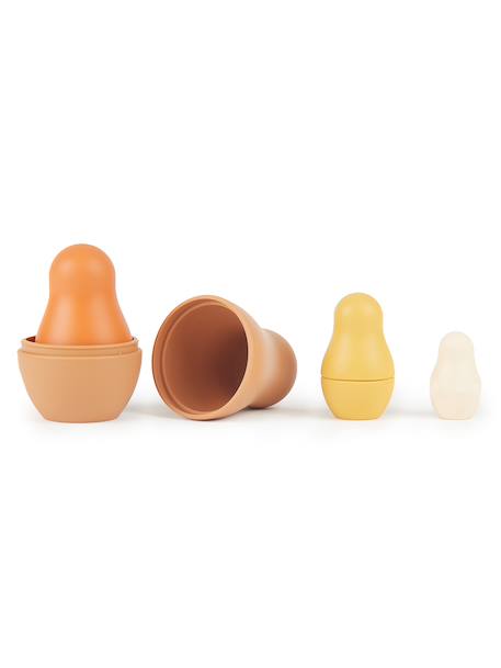 Matriochka en silicone - jouet de bain Chocolate bliss+Tropical vibes 1 - vertbaudet enfant 