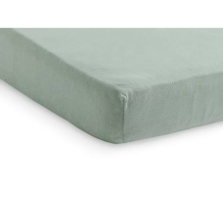 Drap housse jersey en coton Beige+Blanc+Noir+Rose+Vert+Vert poudré 23 - vertbaudet enfant 