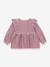 Blouse à volants fille motifs carreaux rouge 2 - vertbaudet enfant 