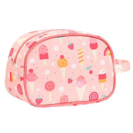 Trousse de toilette amis de la forêt Bleu+Gris+Jaune+Rose+Vert d'eau, marron, écru 20 - vertbaudet enfant 