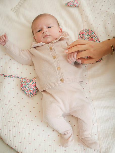 Ensemble naissance laine et cachemire personnalisable blush 3 - vertbaudet enfant 