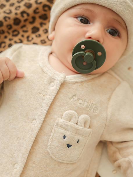 Coffret naissance mixte bébé personnalisable beige chiné 2 - vertbaudet enfant 