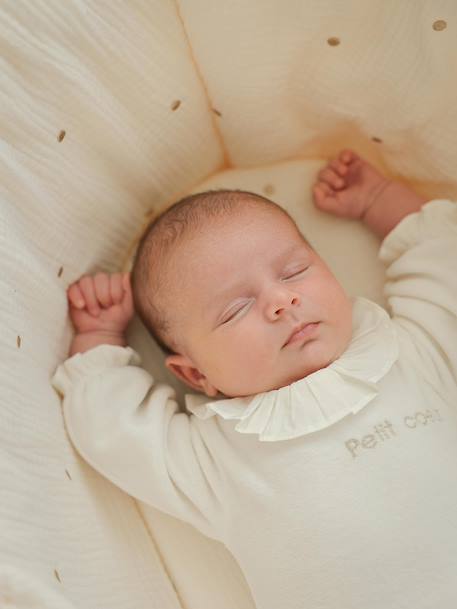 Lot de 2 pyjamas naissance fille en velours personnalisable écru 10 - vertbaudet enfant 