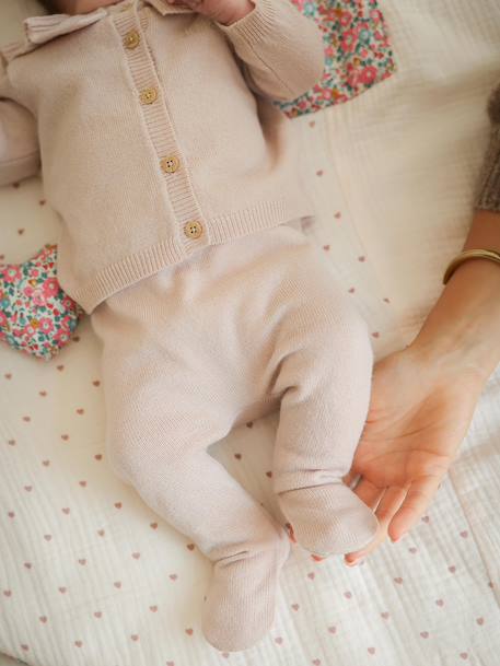 Ensemble naissance laine et cachemire personnalisable blush 11 - vertbaudet enfant 
