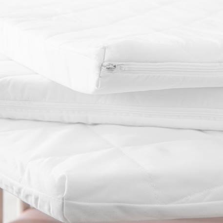 Matelas déhoussable pour parc bébé hexagonal Blanc - carré (100x100) 2 - vertbaudet enfant 