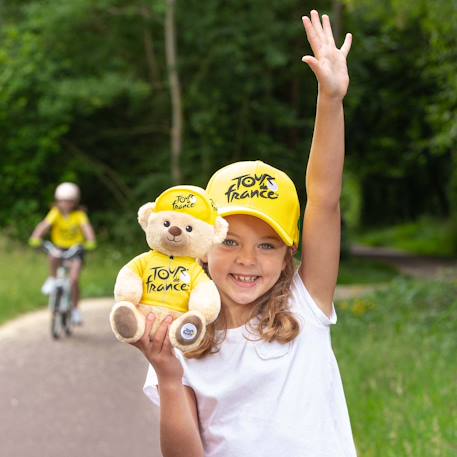 Peluche - peluche officielle ours tour de france - maillot et casquette vainqueur étape jaune - 24 cm Blanc 4 - vertbaudet enfant 