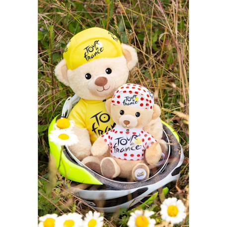 Peluche - peluche officielle ours tour de france - maillot et casquette grimpeur à pois - 15 cm Rouge 4 - vertbaudet enfant 