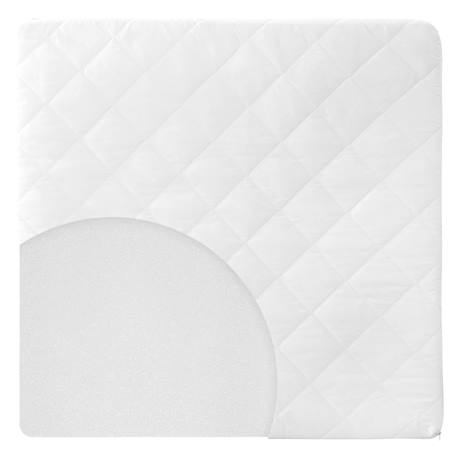Matelas déhoussable pour parc bébé hexagonal Blanc - carré (100x100) 1 - vertbaudet enfant 