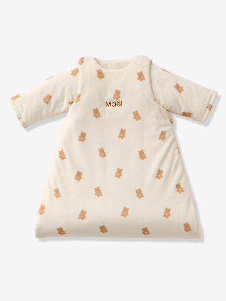 Gigoteuse PETIT OURS manches longues amovibles blanc imprimé 4 - vertbaudet enfant 