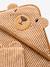 Cape de bain et gant de toilette PETIT OURS, avec coton recylé rayé beige 6 - vertbaudet enfant 