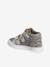Baskets enfant fille cuir à scratchs beige imprimé+marine+or 3 - vertbaudet enfant 