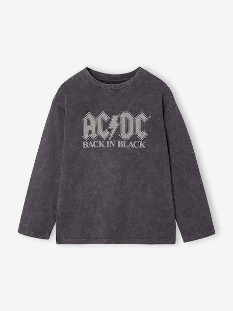 T-shirt manches longues AC DC garçon anthracite 1 - vertbaudet enfant 