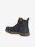 Boots enfant fille cuir détails festons lot beige+marine+marron+noir+taupe 9 - vertbaudet enfant 