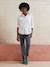 Pantalon de grossesse cigarette bandeau sans couture gris+noir 1 - vertbaudet enfant 