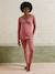 Ensemble 2 pièces pyjama grossesse et allaitement coton biologique* vieux rose 1 - vertbaudet enfant 