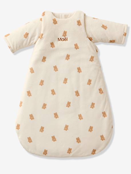 Gigoteuse PETIT OURS manches longues amovibles blanc imprimé 8 - vertbaudet enfant 