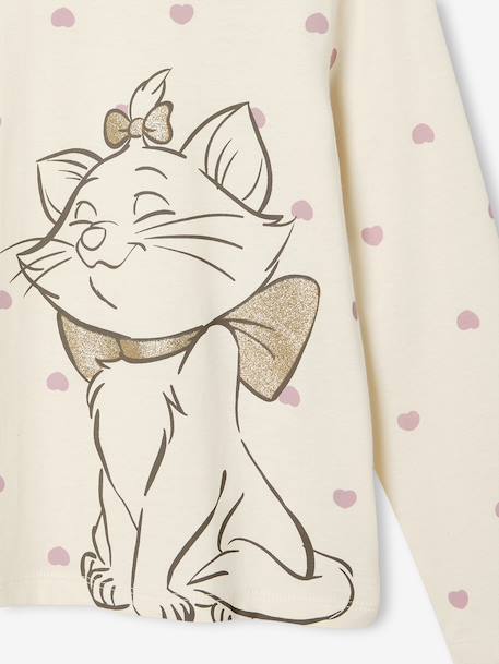 T-shirt manches longues fille Disney Marie les Aristochats écru 3 - vertbaudet enfant 