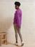 Pull col rond grossesse maille jersey avec laine anthracite+fuchsia 8 - vertbaudet enfant 