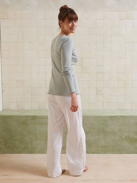 Ensemble 2 pièces pyjama personnalisable Before and After vert sauge 3 - vertbaudet enfant 