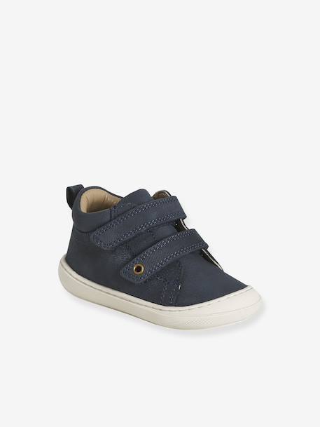 Chaussures premiers pas bébé scratchs bleu+bleu électrique+marine 11 - vertbaudet enfant 