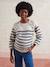 Pull style marinière grossesse et allaitement ouvertures raglan beige chiné+marine 10 - vertbaudet enfant 