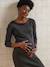 Robe longue de grossesse maille côtelée anthracite 3 - vertbaudet enfant 
