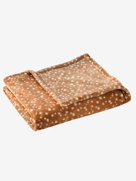 Plaid imprimé polaire personnalisable blanc imprimé+marron imprimé+multicolore 11 - vertbaudet enfant 