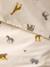 Parure housse de couette et taie d'oreiller enfant WILD ANIMALS blanc imprimé 10 - vertbaudet enfant 