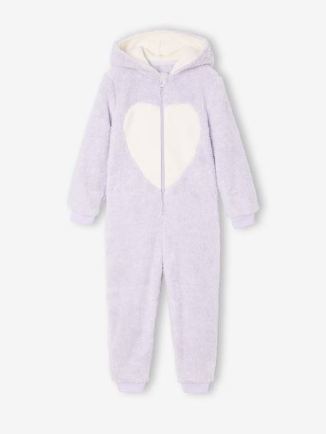 Surpyjama fille sherpa Kawaii lilas 2 - vertbaudet enfant 
