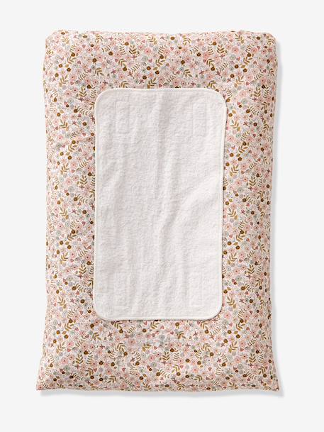 Matelas à langer + 2 tapis de change personnalisable FLORA blanc imprimé 3 - vertbaudet enfant 