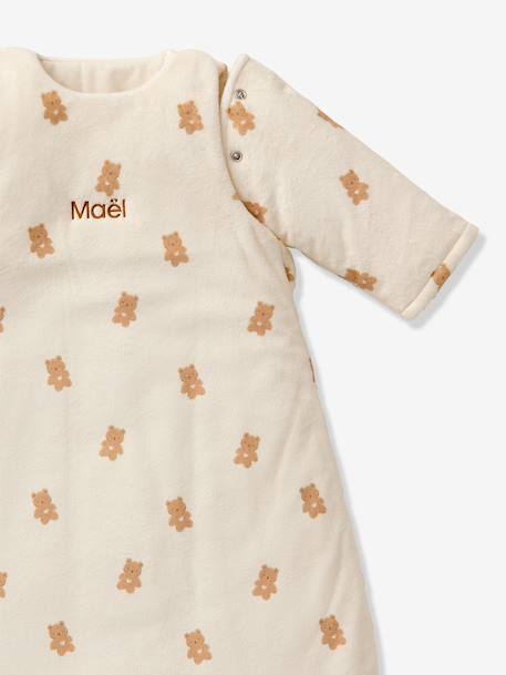Gigoteuse PETIT OURS manches longues amovibles blanc imprimé 10 - vertbaudet enfant 